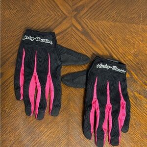 Harley-Davidson Black and Pink Riding Gloves